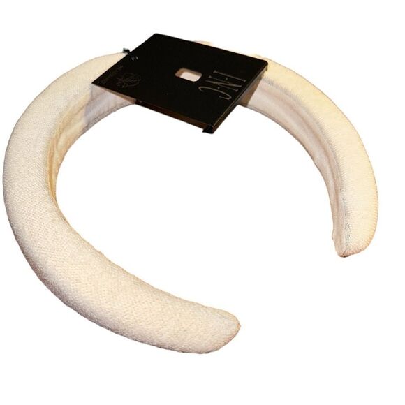 NWT Inc International Concepts Padded Fabric Headband- white - Picture 3 of 3